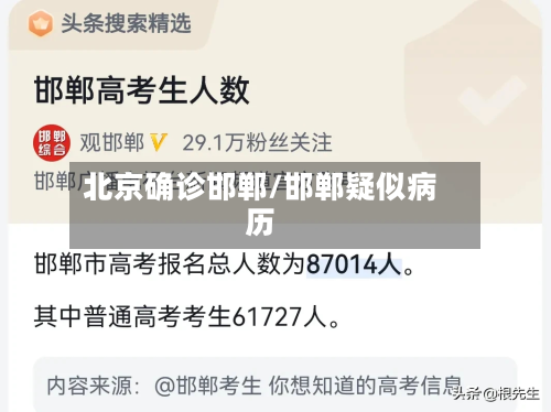 北京确诊邯郸/邯郸疑似病历-第2张图片
