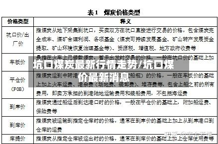 坑口煤炭最新行情走势/坑口煤价最新消息-第2张图片