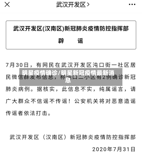 明星疫情确诊/明星新冠疫情最新消息