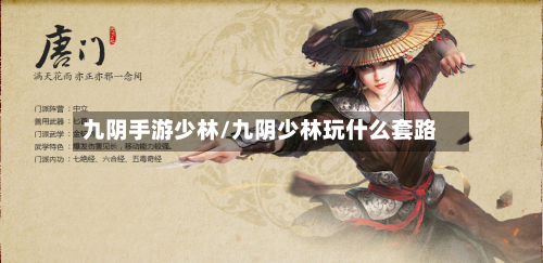 九阴手游少林/九阴少林玩什么套路-第2张图片