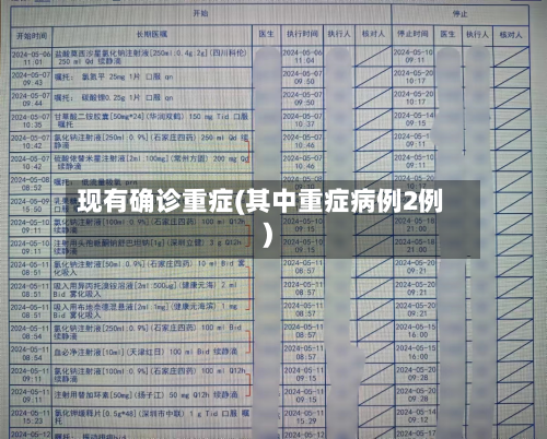 现有确诊重症(其中重症病例2例)