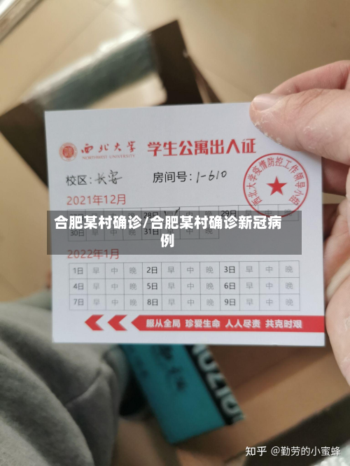合肥某村确诊/合肥某村确诊新冠病例