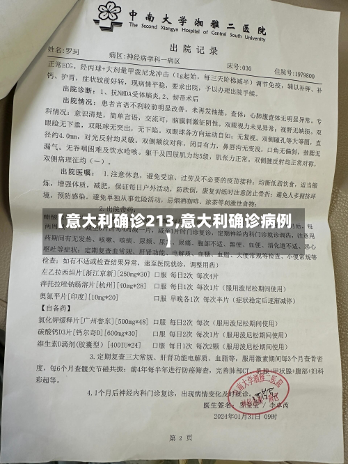 【意大利确诊213,意大利确诊病例】