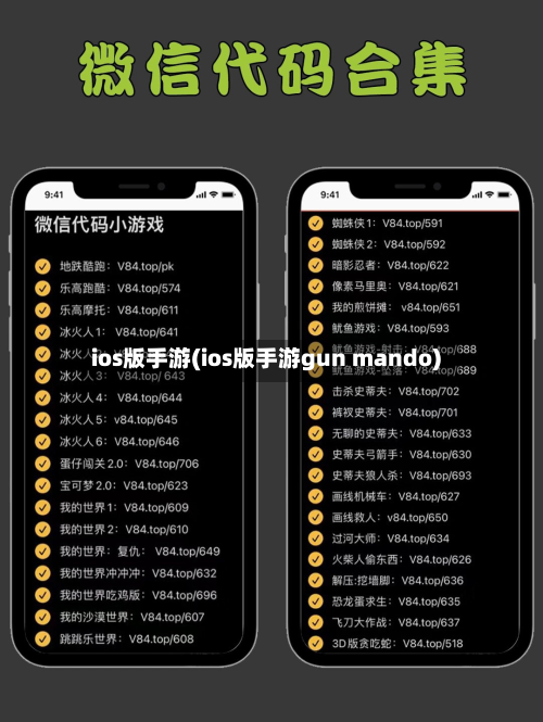 ios版手游(ios版手游gun mando)