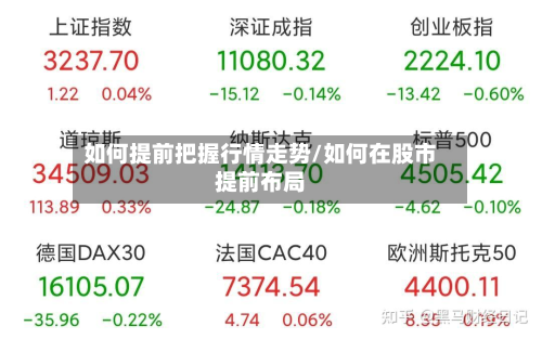 如何提前把握行情走势/如何在股市提前布局-第2张图片