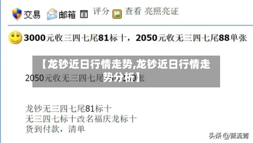 【龙钞近日行情走势,龙钞近日行情走势分析】-第2张图片