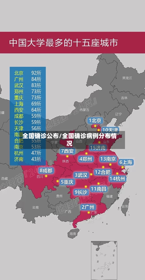 全国确诊公布/全国确诊病例分布情况