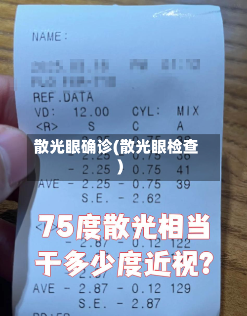 散光眼确诊(散光眼检查)