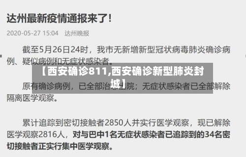 【西安确诊811,西安确诊新型肺炎封城】-第2张图片
