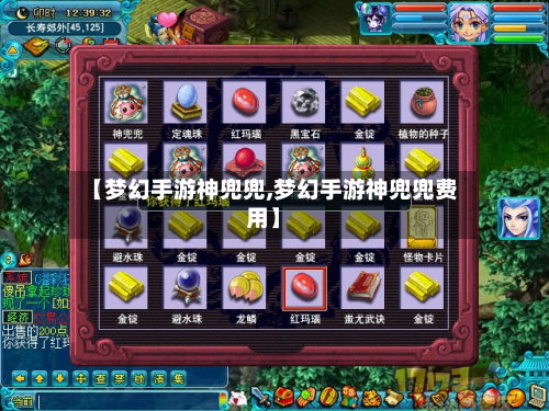 【梦幻手游神兜兜,梦幻手游神兜兜费用】