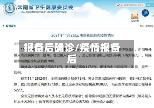 报备后确诊/疫情报备后