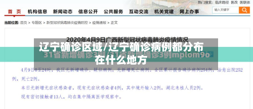 辽宁确诊区域/辽宁确诊病例都分布在什么地方-第3张图片