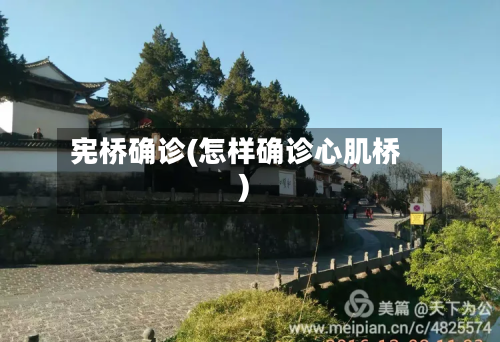 宪桥确诊(怎样确诊心肌桥)