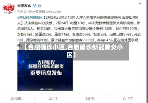 【合肥确诊小区,合肥确诊新冠肺炎小区】