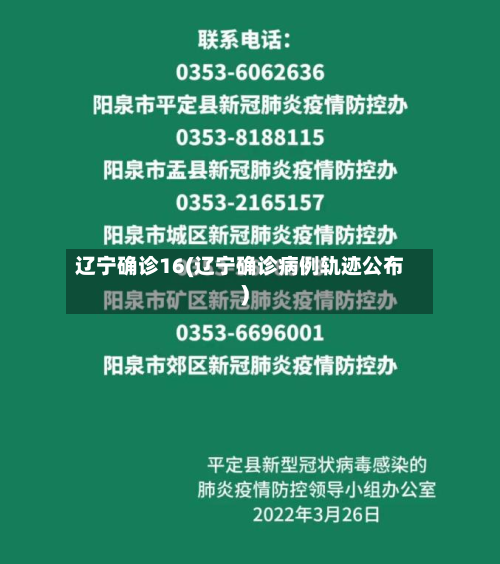 辽宁确诊16(辽宁确诊病例轨迹公布)-第2张图片