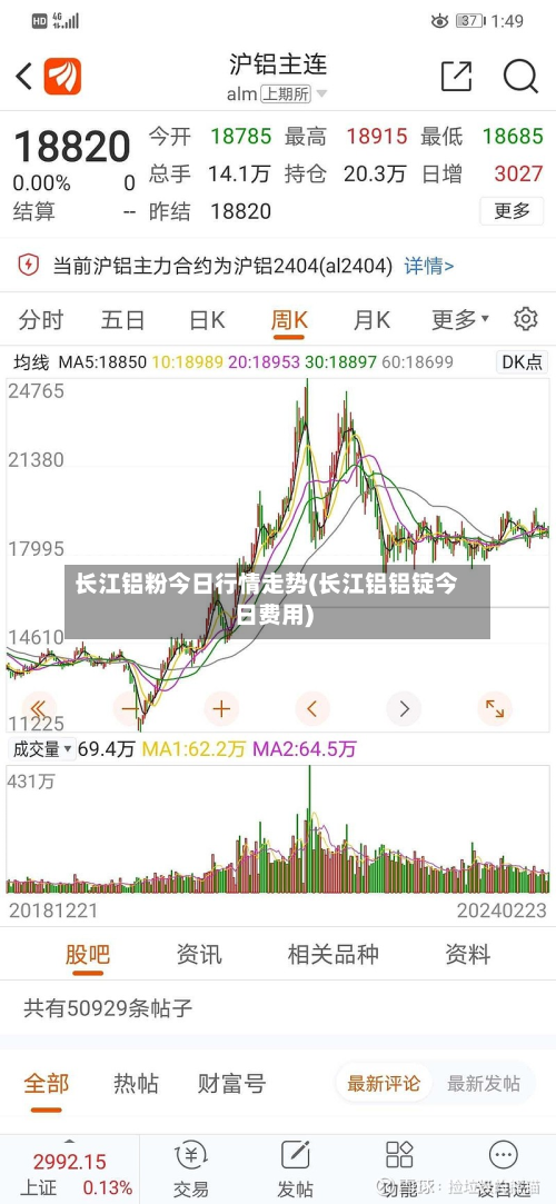 长江铝粉今日行情走势(长江铝铝锭今日费用)-第2张图片