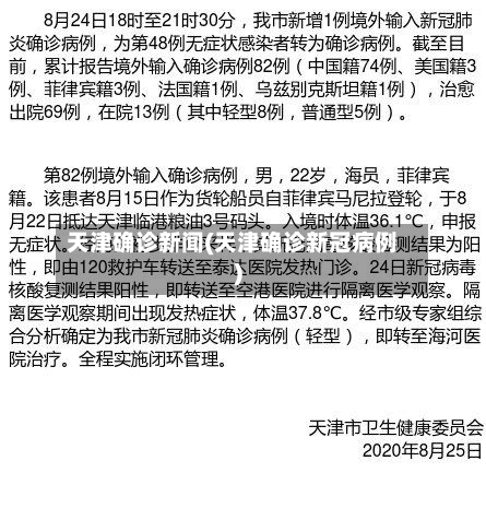 天津确诊新闻(天津确诊新冠病例)-第2张图片