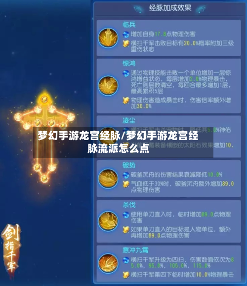 梦幻手游龙宫经脉/梦幻手游龙宫经脉流派怎么点-第2张图片