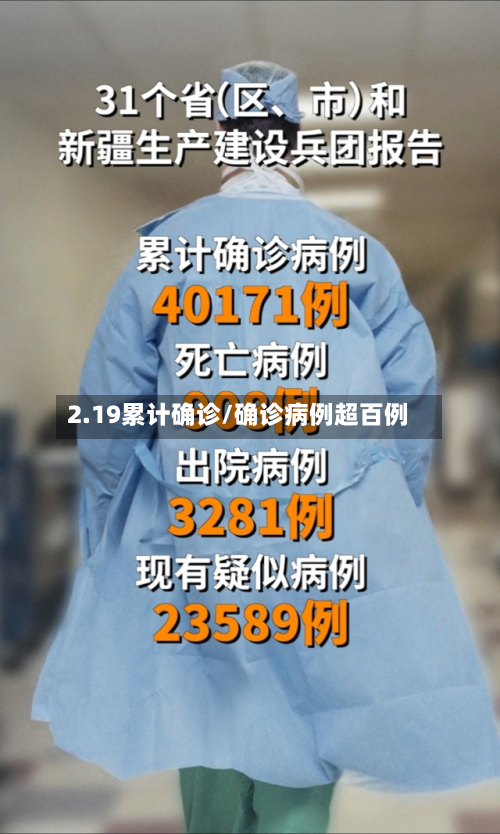 2.19累计确诊/确诊病例超百例