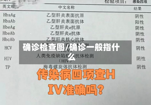 确诊检查图/确诊一般指什么