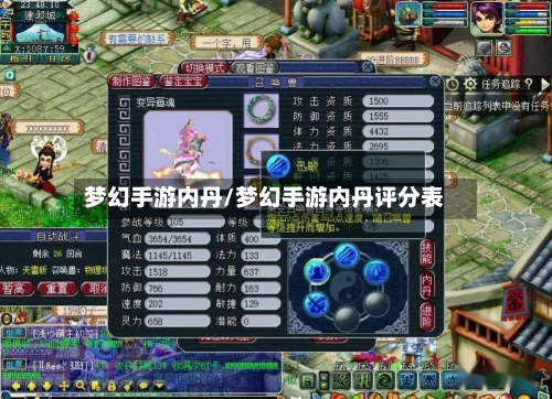 梦幻手游内丹/梦幻手游内丹评分表