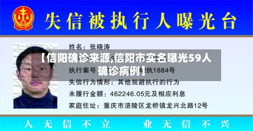 【信阳确诊来源,信阳市实名曝光59人确诊病例】
