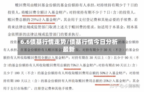 6.6债基行情走势/债基行情今日分析最新