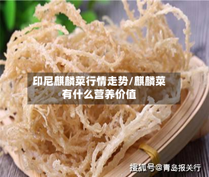 印尼麒麟菜行情走势/麒麟菜有什么营养价值-第2张图片