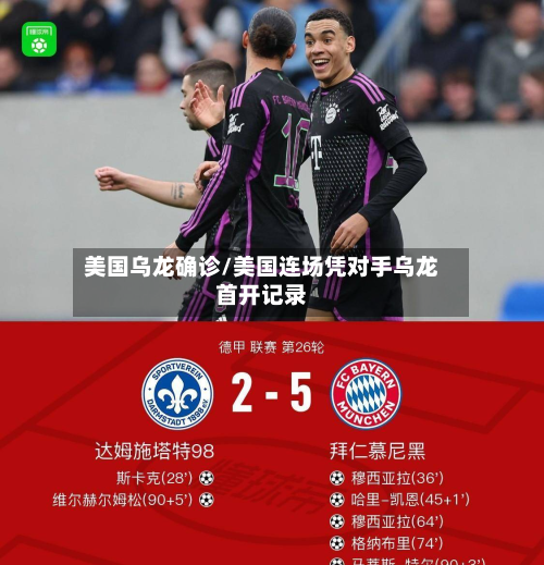 美国乌龙确诊/美国连场凭对手乌龙首开记录-第2张图片