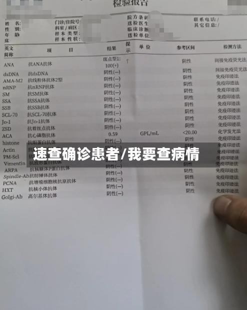 速查确诊患者/我要查病情