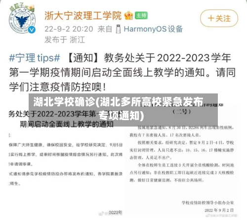 湖北学校确诊(湖北多所高校紧急发布专项通知)-第2张图片