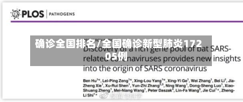 确诊全国排名/全国确诊新型肺炎17205例-第3张图片