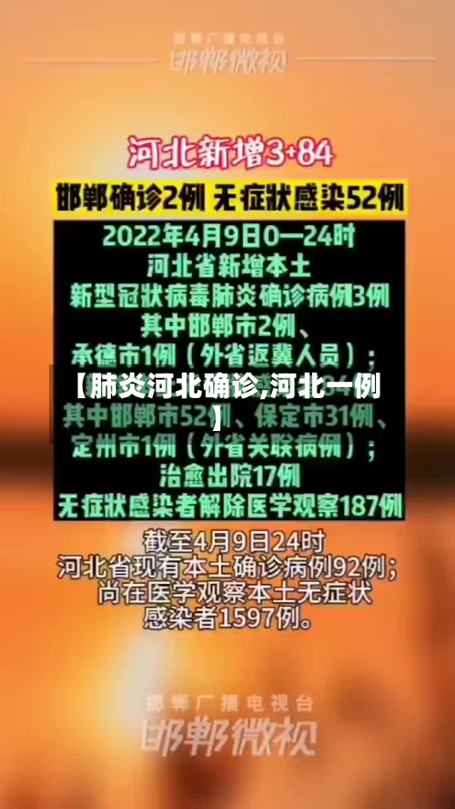 【肺炎河北确诊,河北一例】-第3张图片