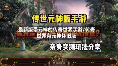最新版带元神的传奇世界手游/传奇世界有元神怀旧版