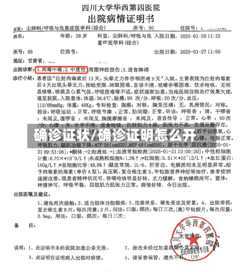 确诊证状/确诊证明怎么开-第3张图片