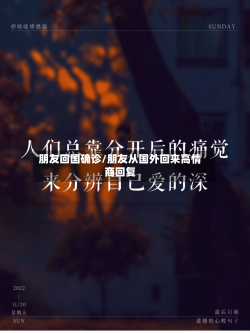 朋友回国确诊/朋友从国外回来高情商回复