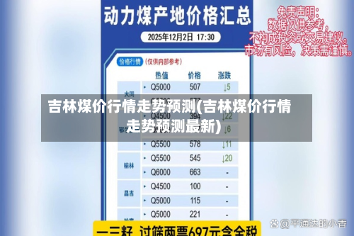 吉林煤价行情走势预测(吉林煤价行情走势预测最新)